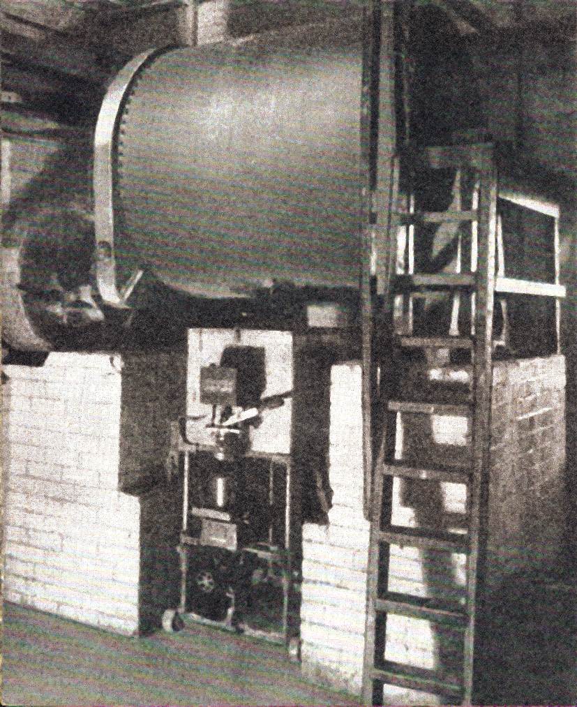 Ball mill producing hydraulic oils, camouflage creams and insect repellent during WW2