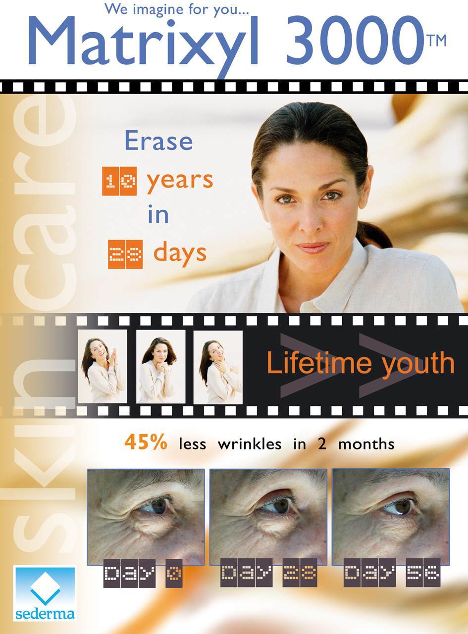 Brochure image to launch Matrixyl and Dermaxyl