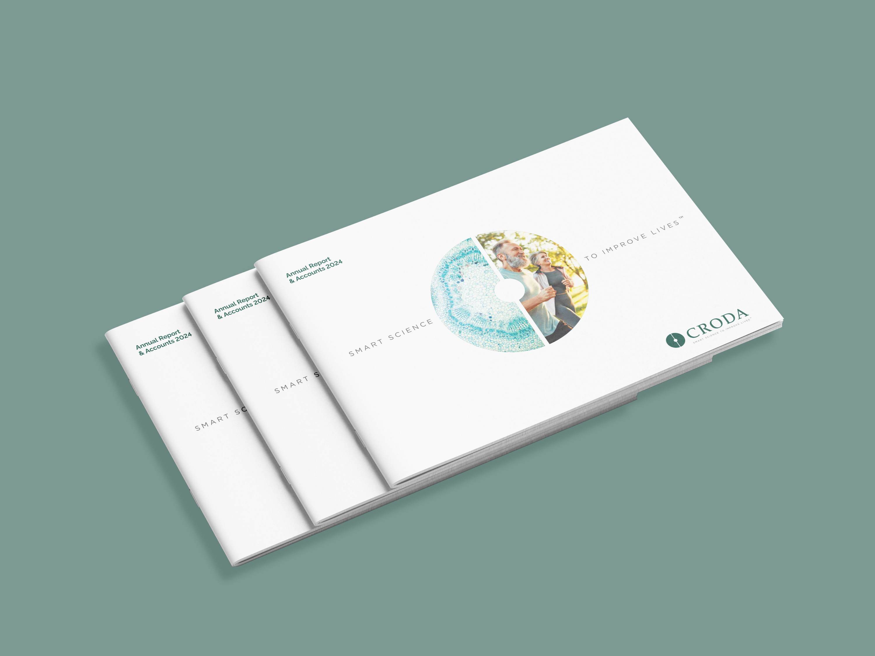 Magazine mock-up of Croda's 2024 annual report