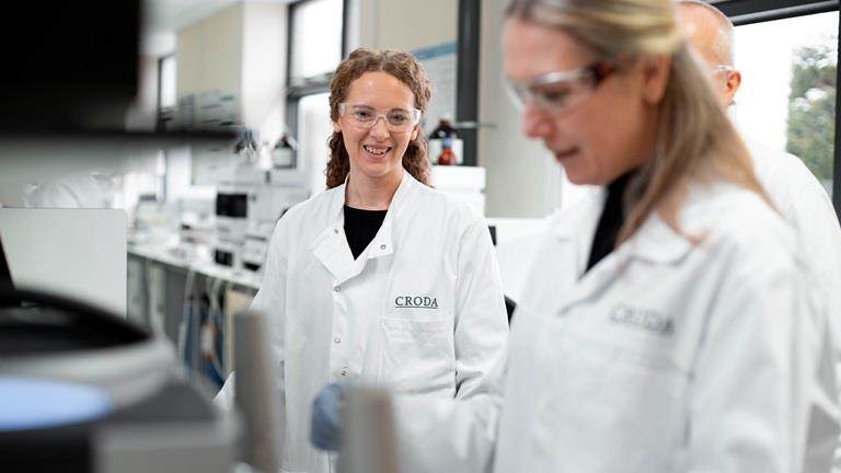 Scientists in lab at Croda