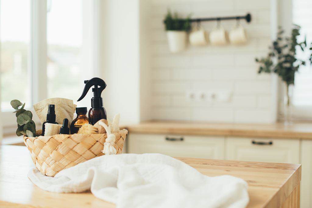 sprays in kitchen area