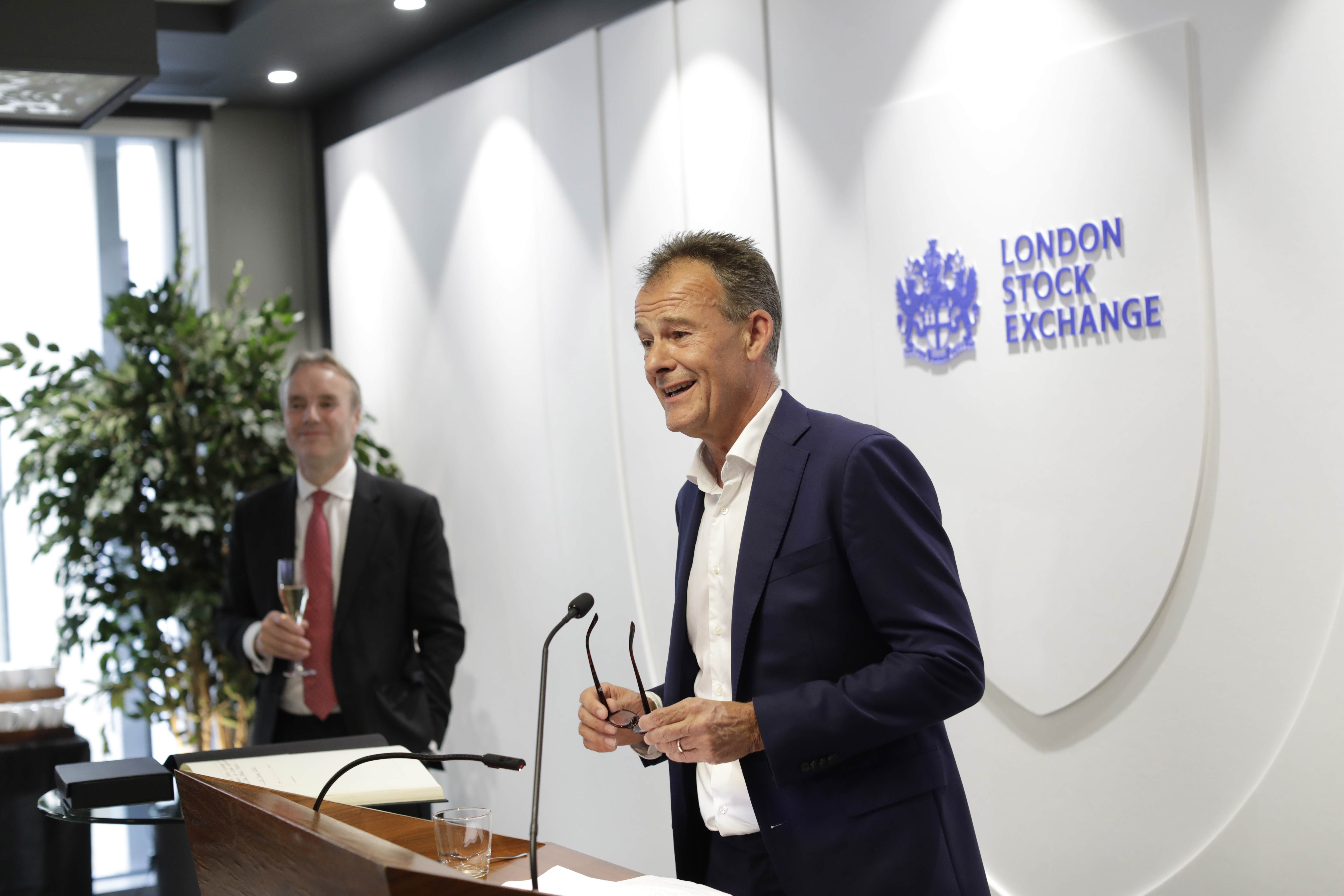 Presenting latest investor results to an audience