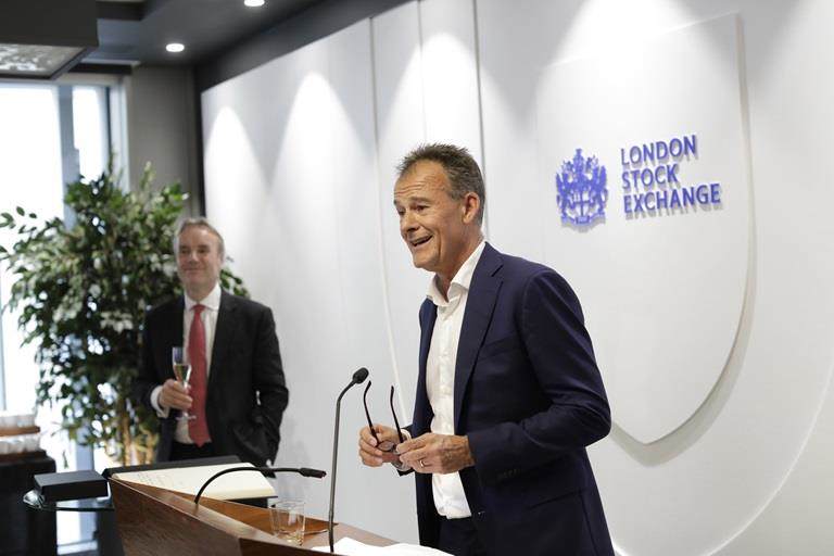 Presenting latest investor results to an audience