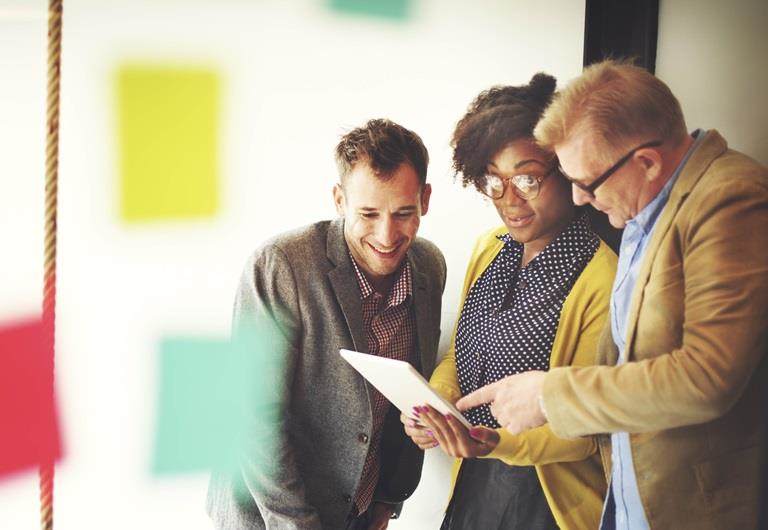 Group of people brainstorming