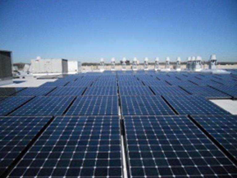 Solar panels at our former Edison Facility