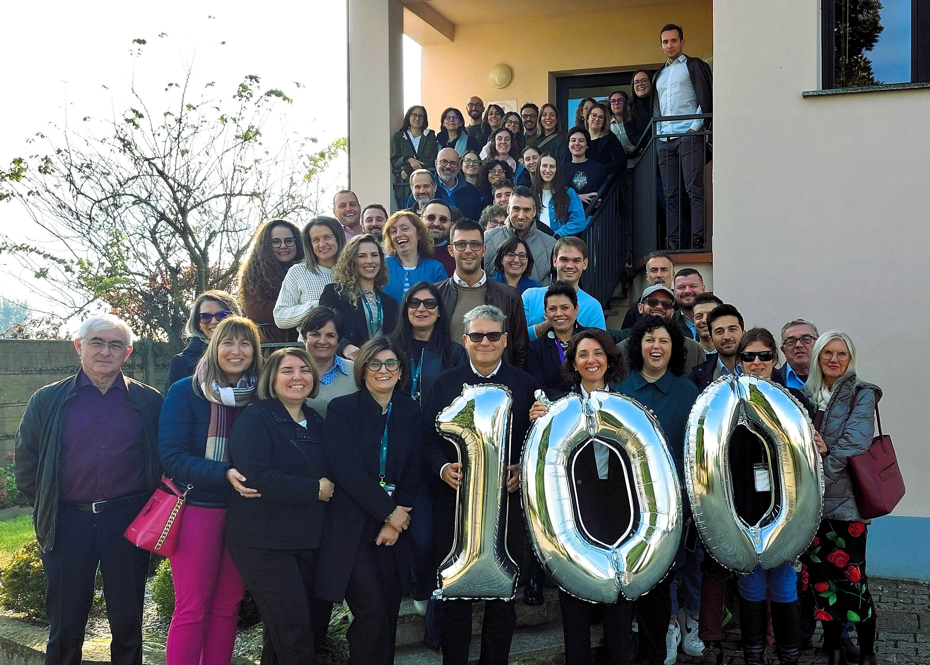 employees celebrating 100 years