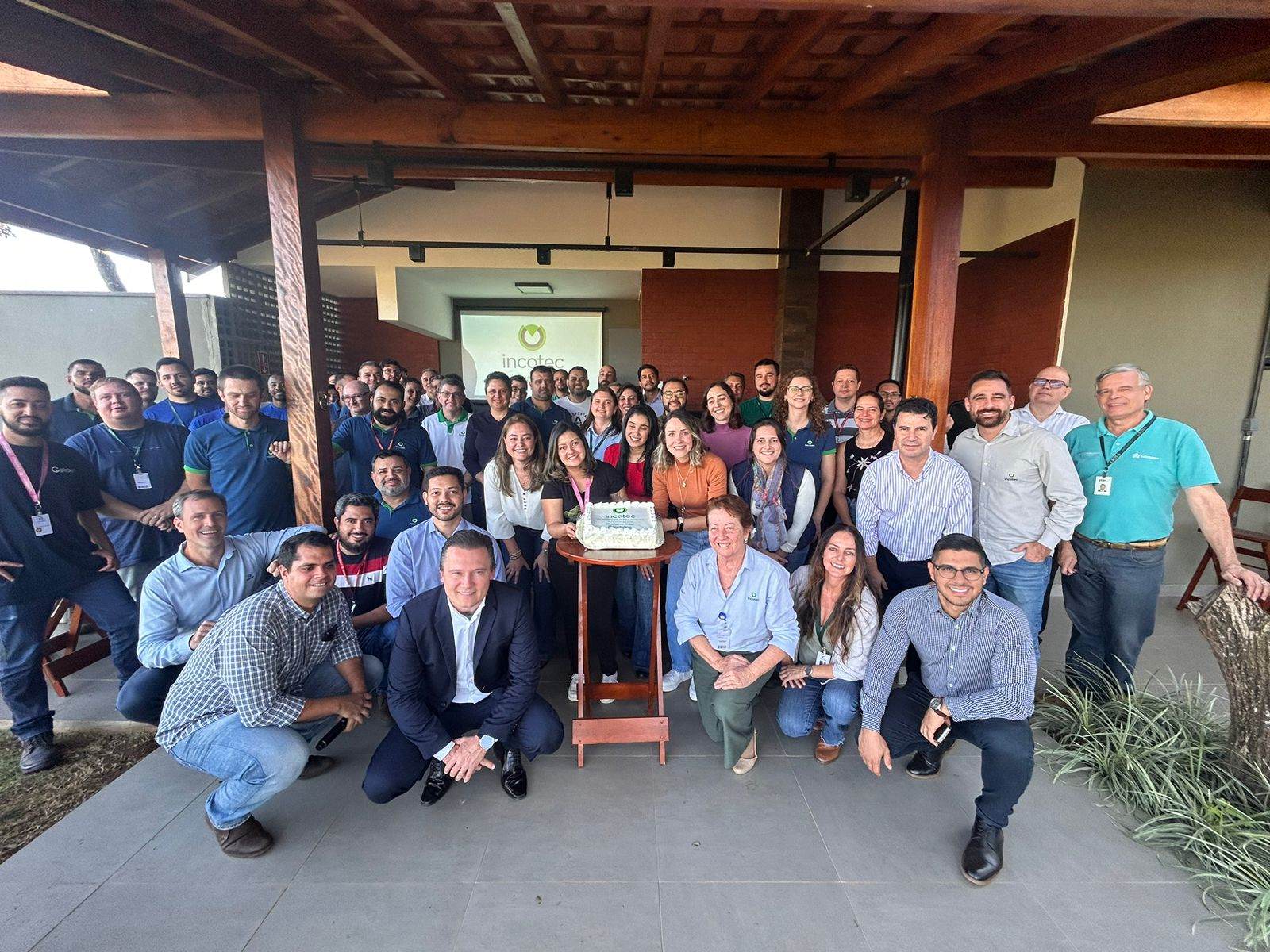 Employees celebrating