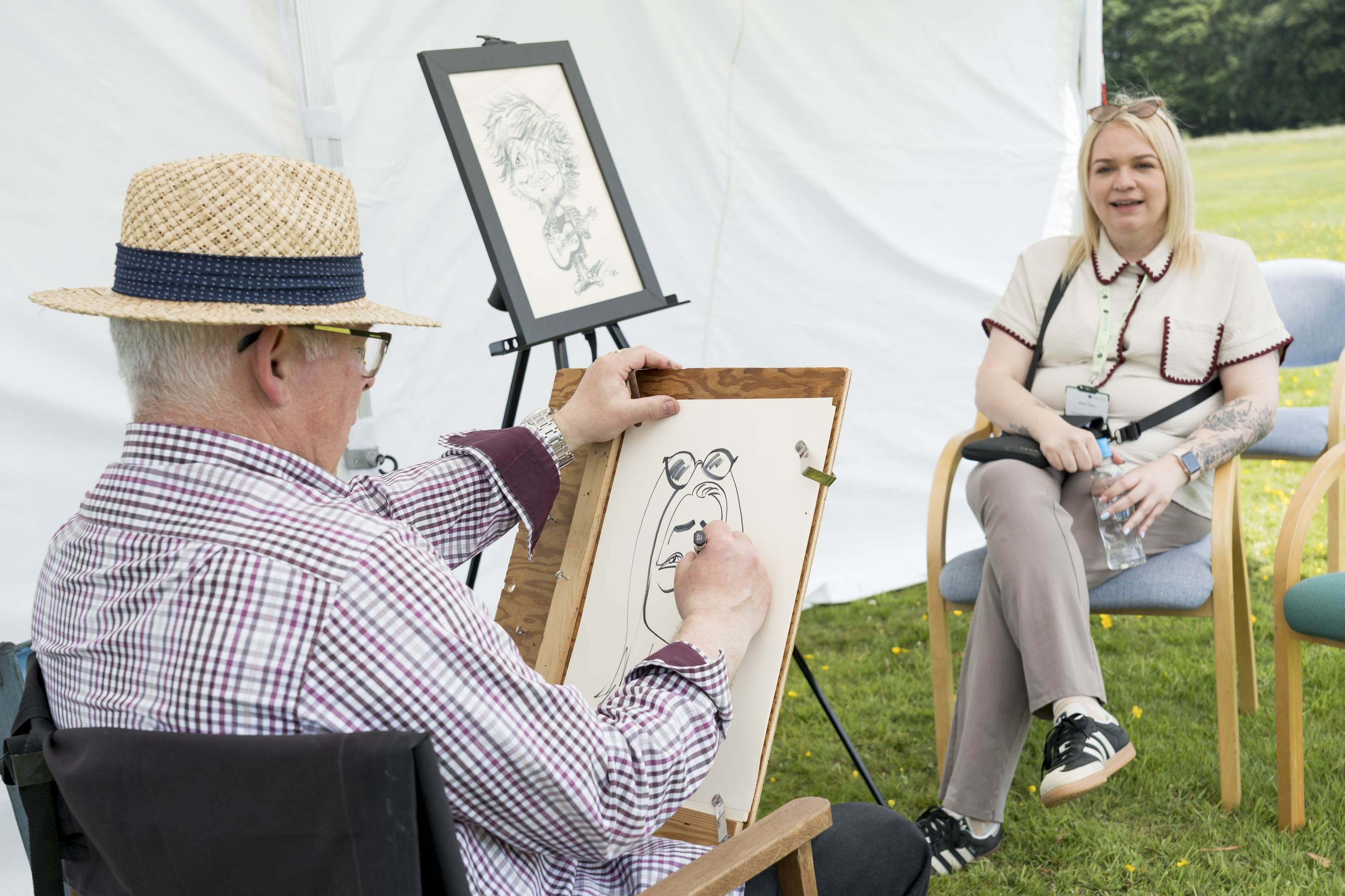 drawing of Croda employee