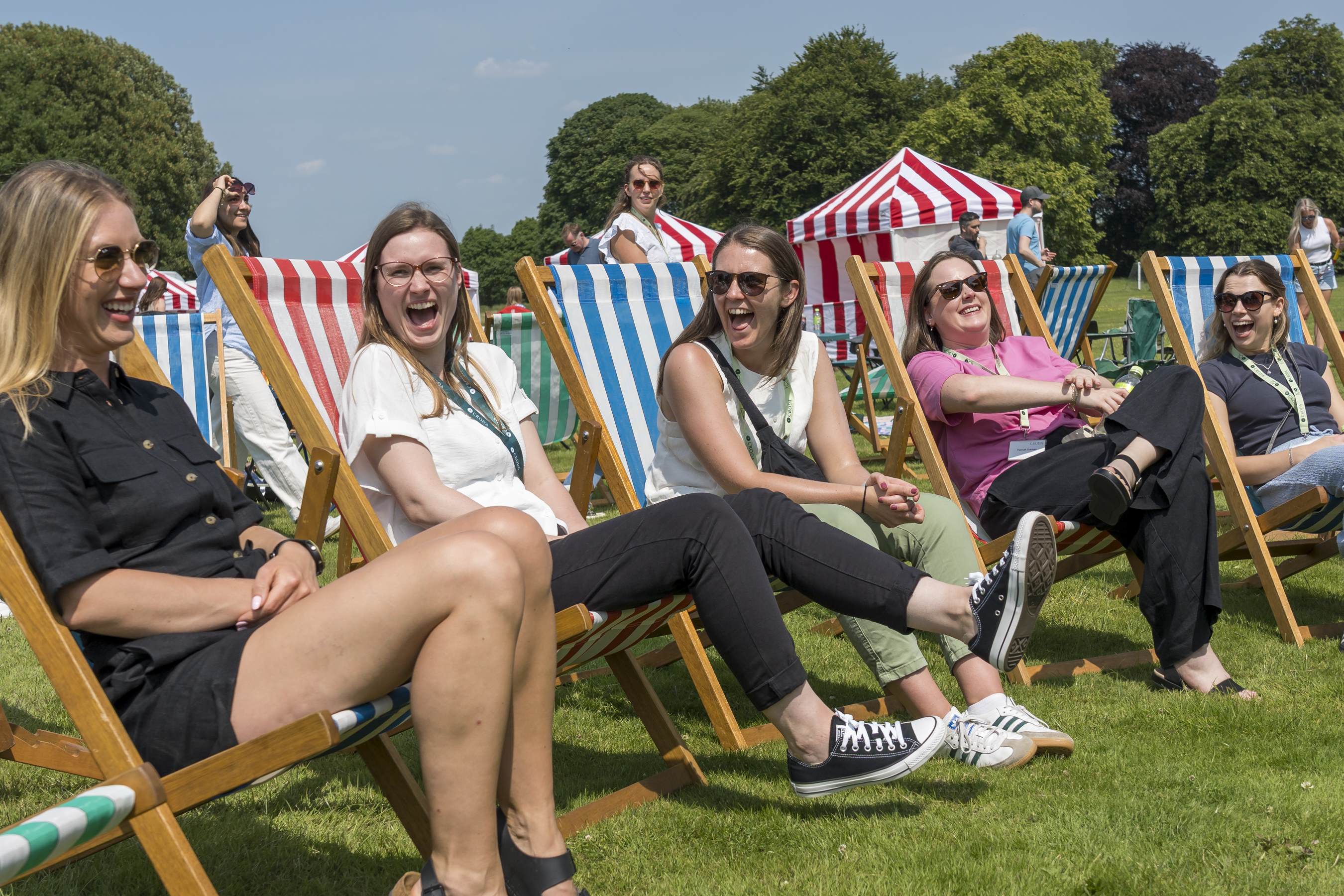 Croda employees laughing