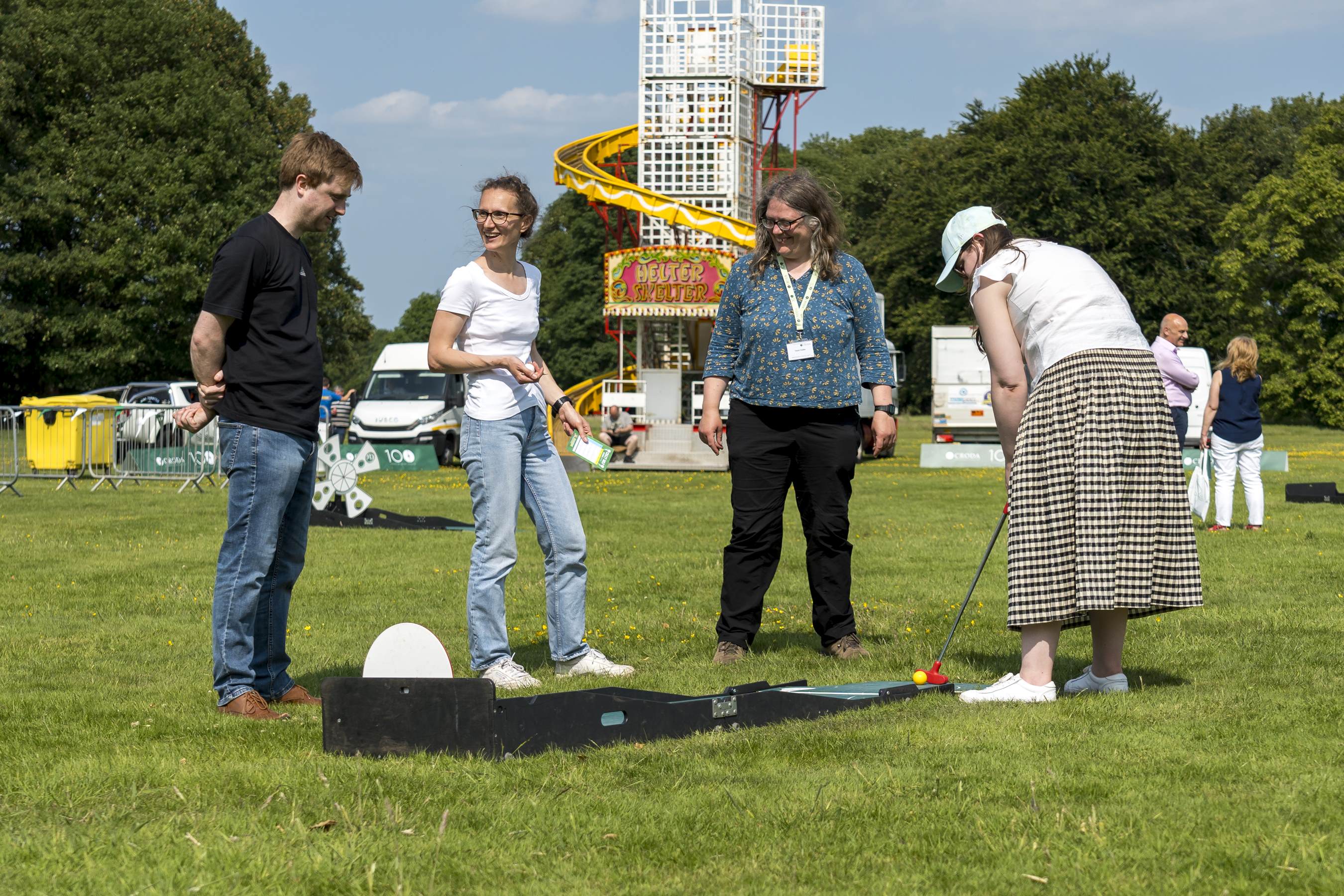 Croda fun day playing crazy golf