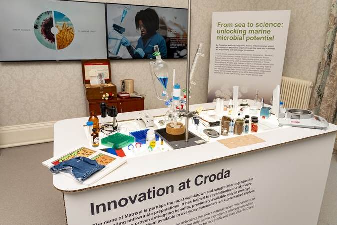 Exhibition space showing Croda's innovation