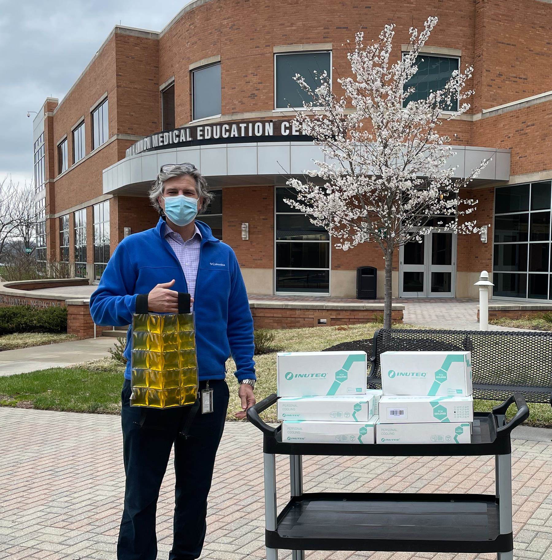 donation of cooling vests to Christiana Care Hospital in Newark, Delaware