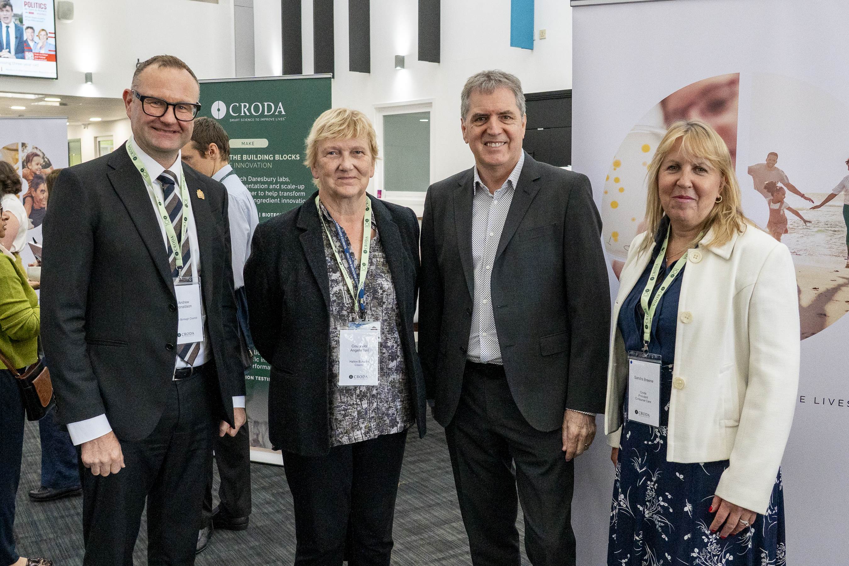 landscape image of guests at recent Sci-Tech Daresbury inauguration
