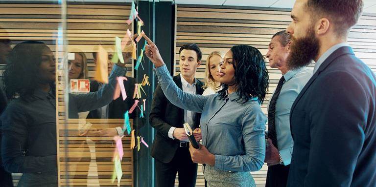 People working together showing the Croda values