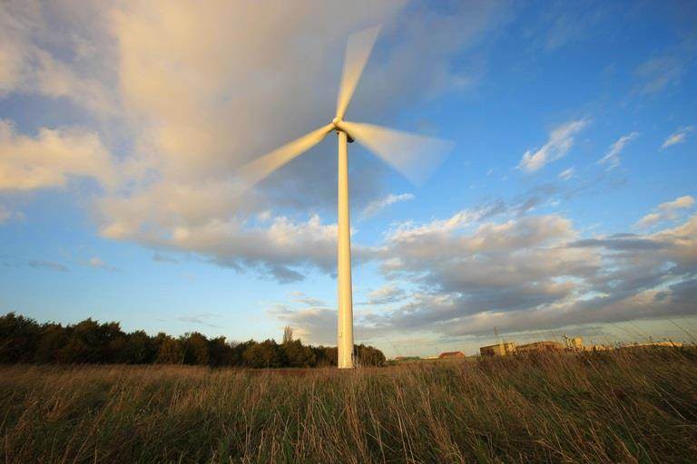 Croda's wind turbine at their manufacturing site at Hull, UK