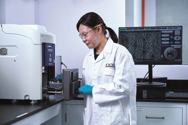 Croda employee in labs