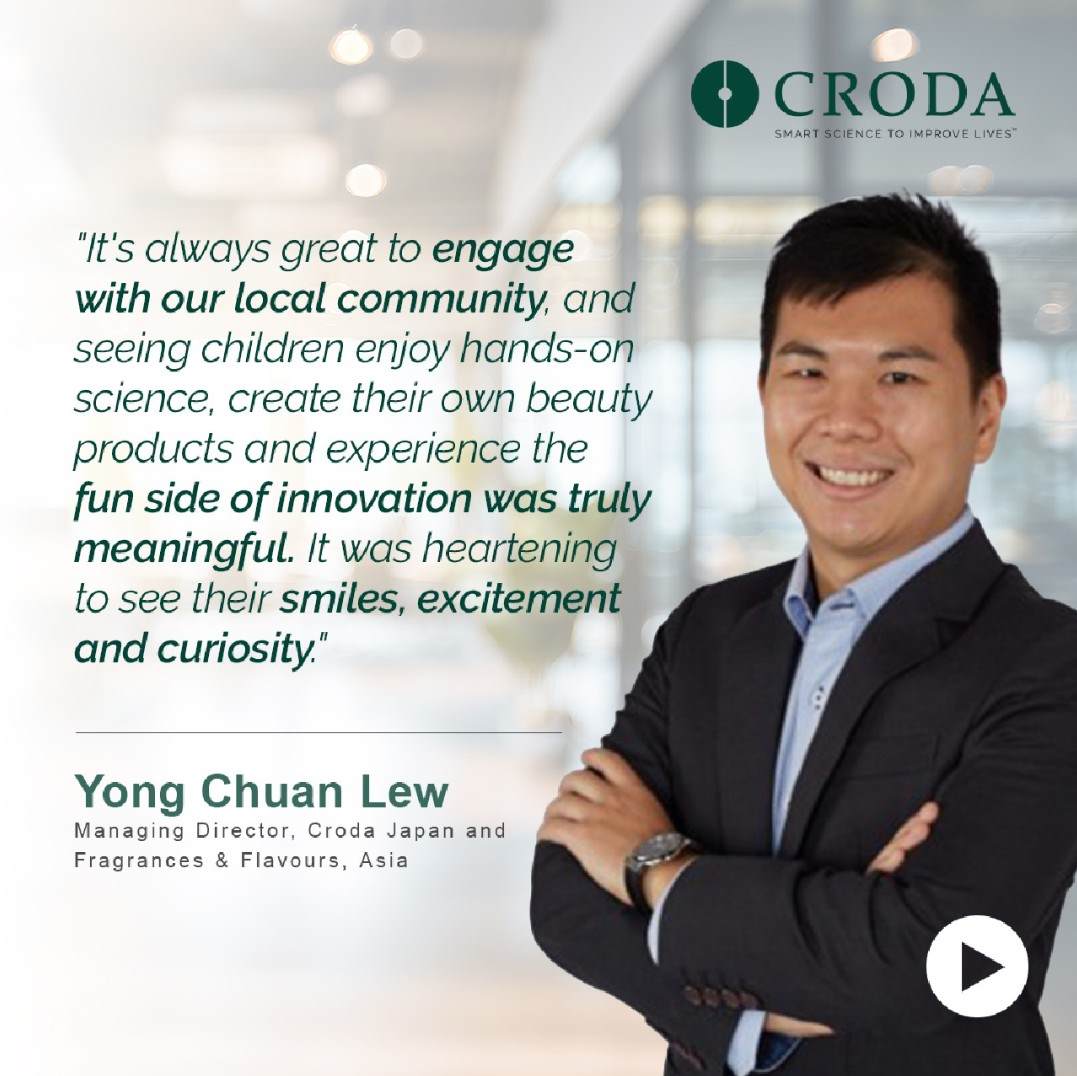 Head shot of Yong Chuan with a quote included