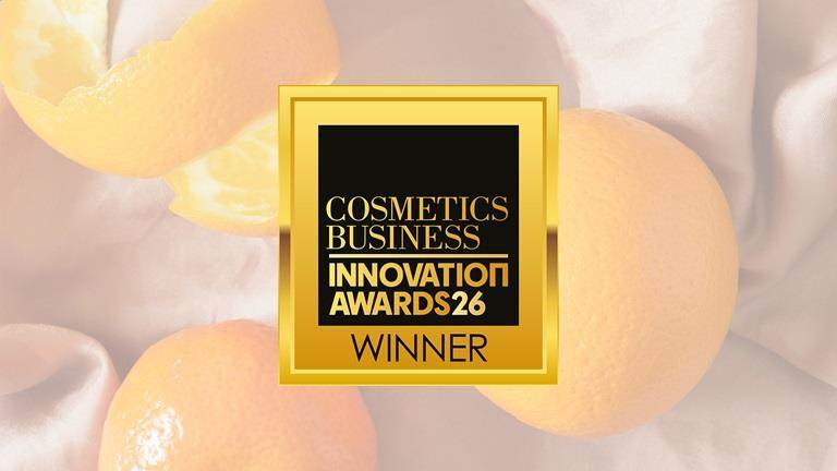 Cosmetics Business Innovation Award 2026 badge